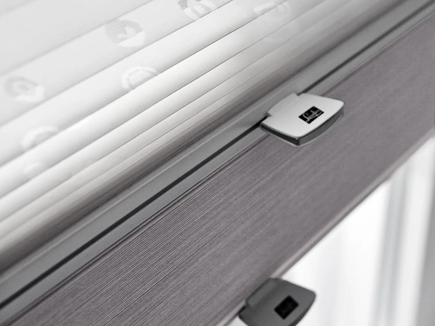 Pleated Blinds installed in a home