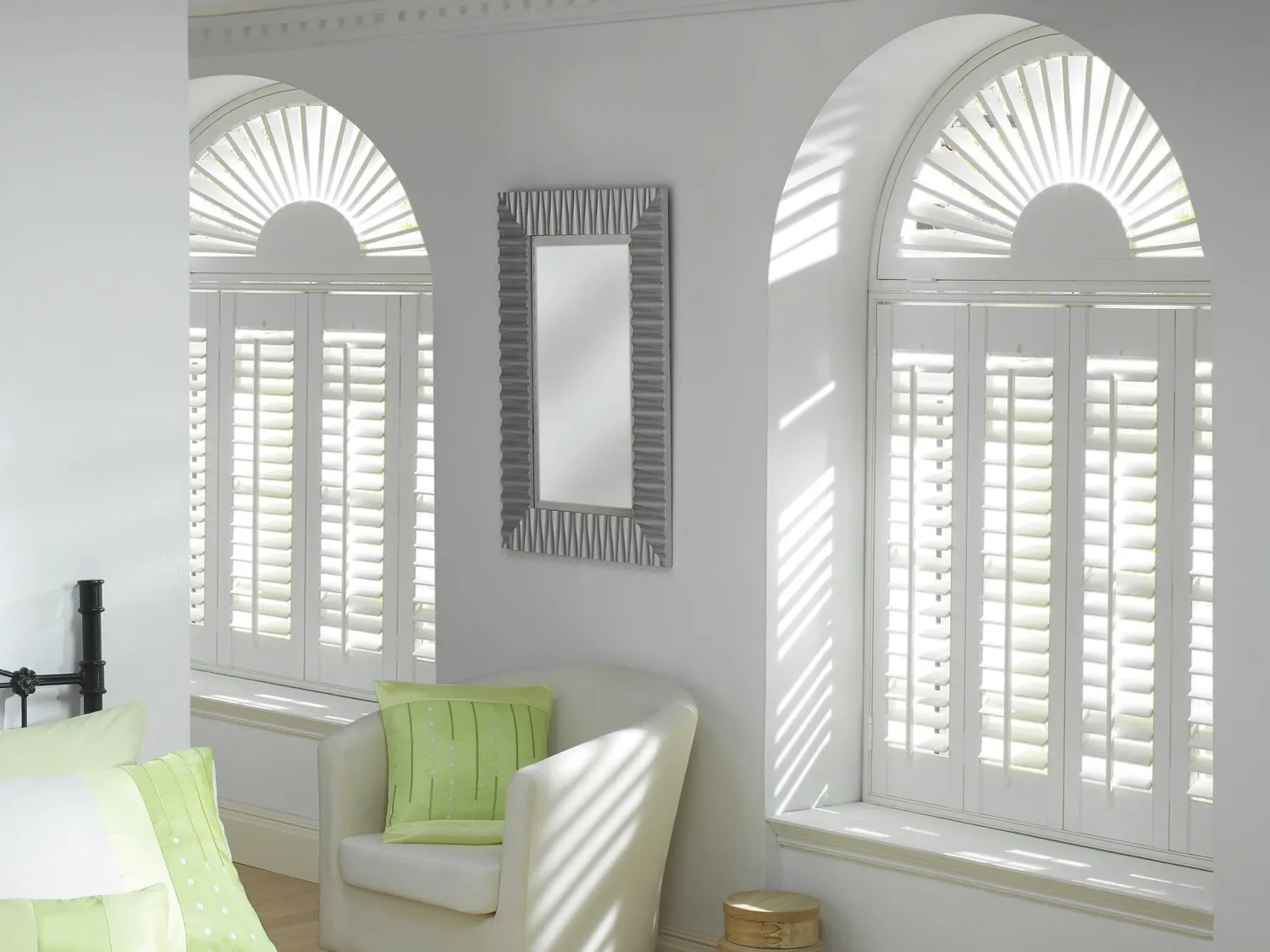 Shutters installed in a home