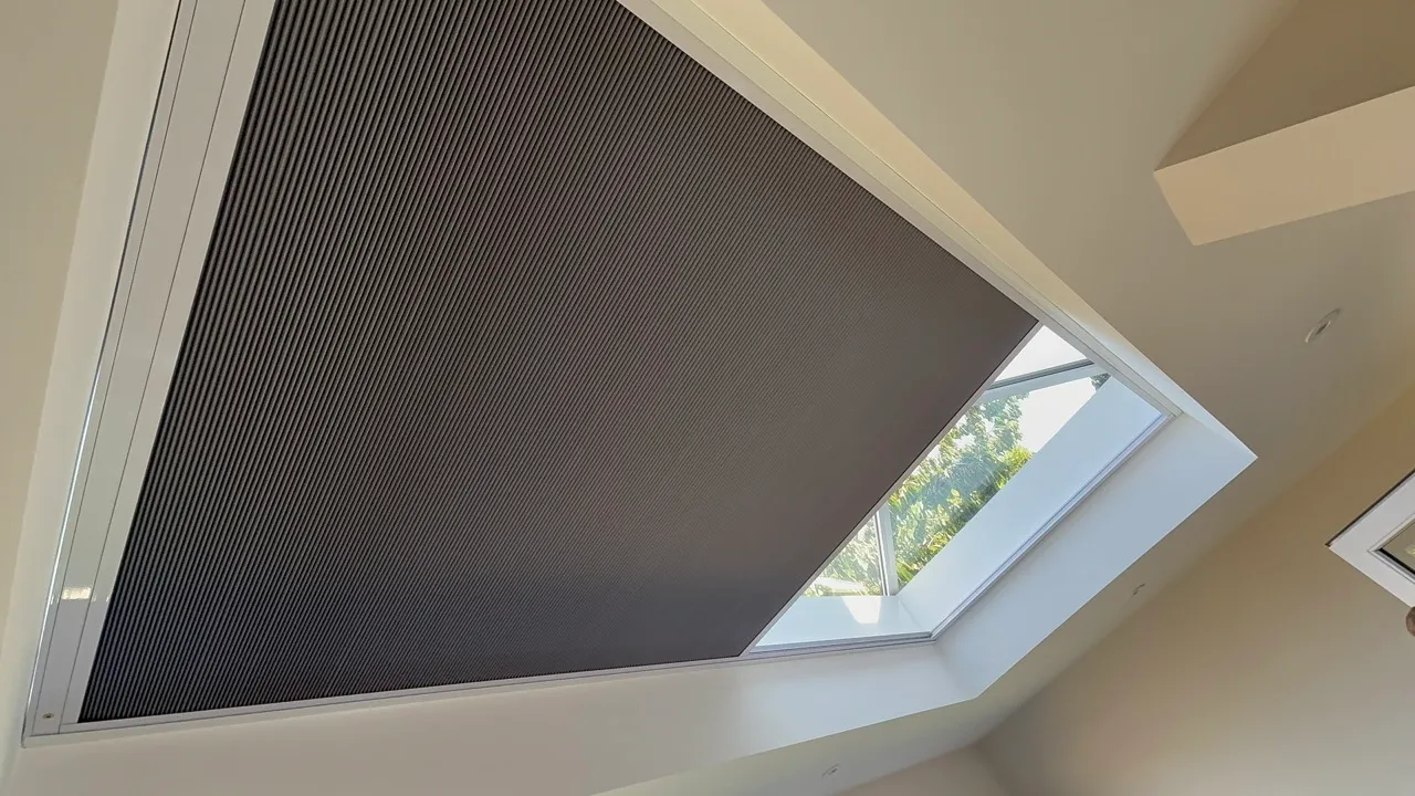 Skylight Blinds installed in a home