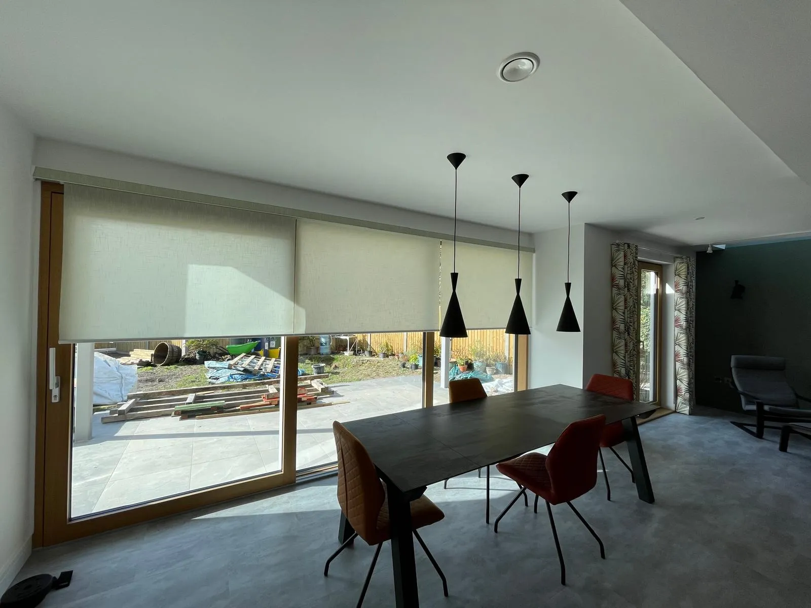 Roller Blinds installation example 1