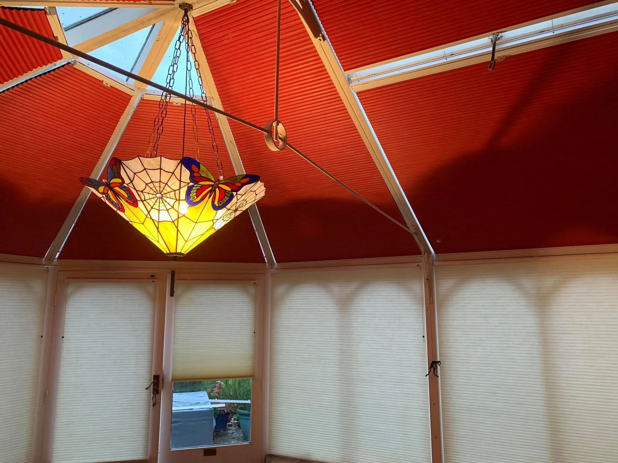 Pleated Blinds installation example 1