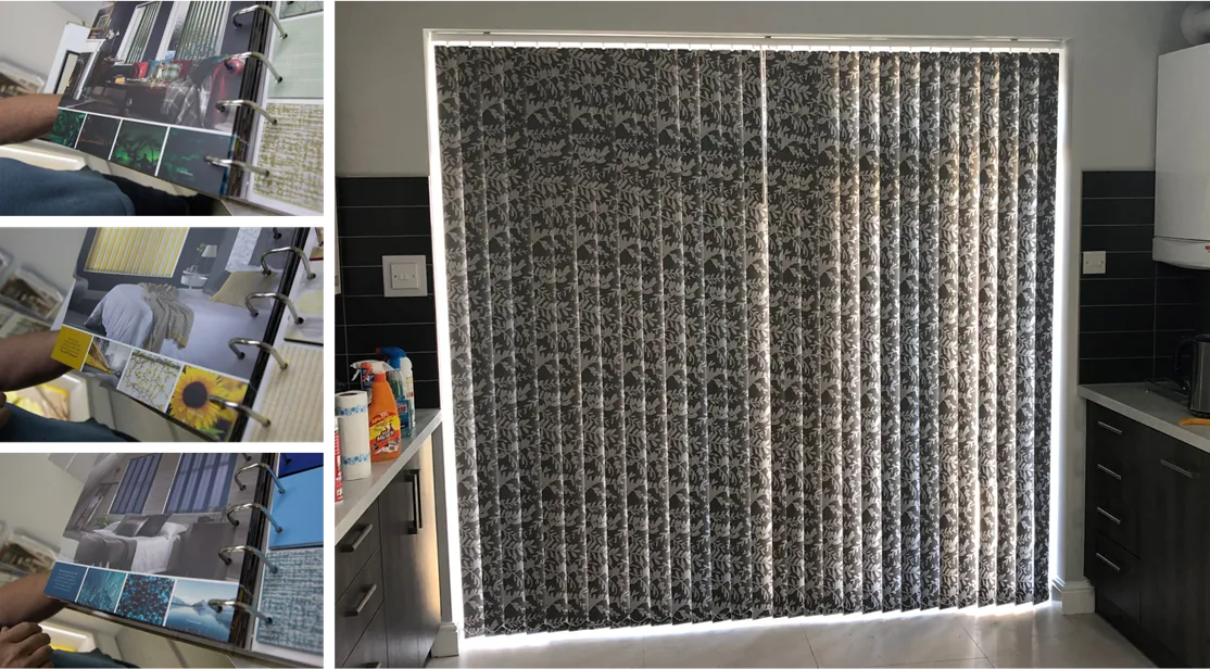 Vertical Blinds installation example 2