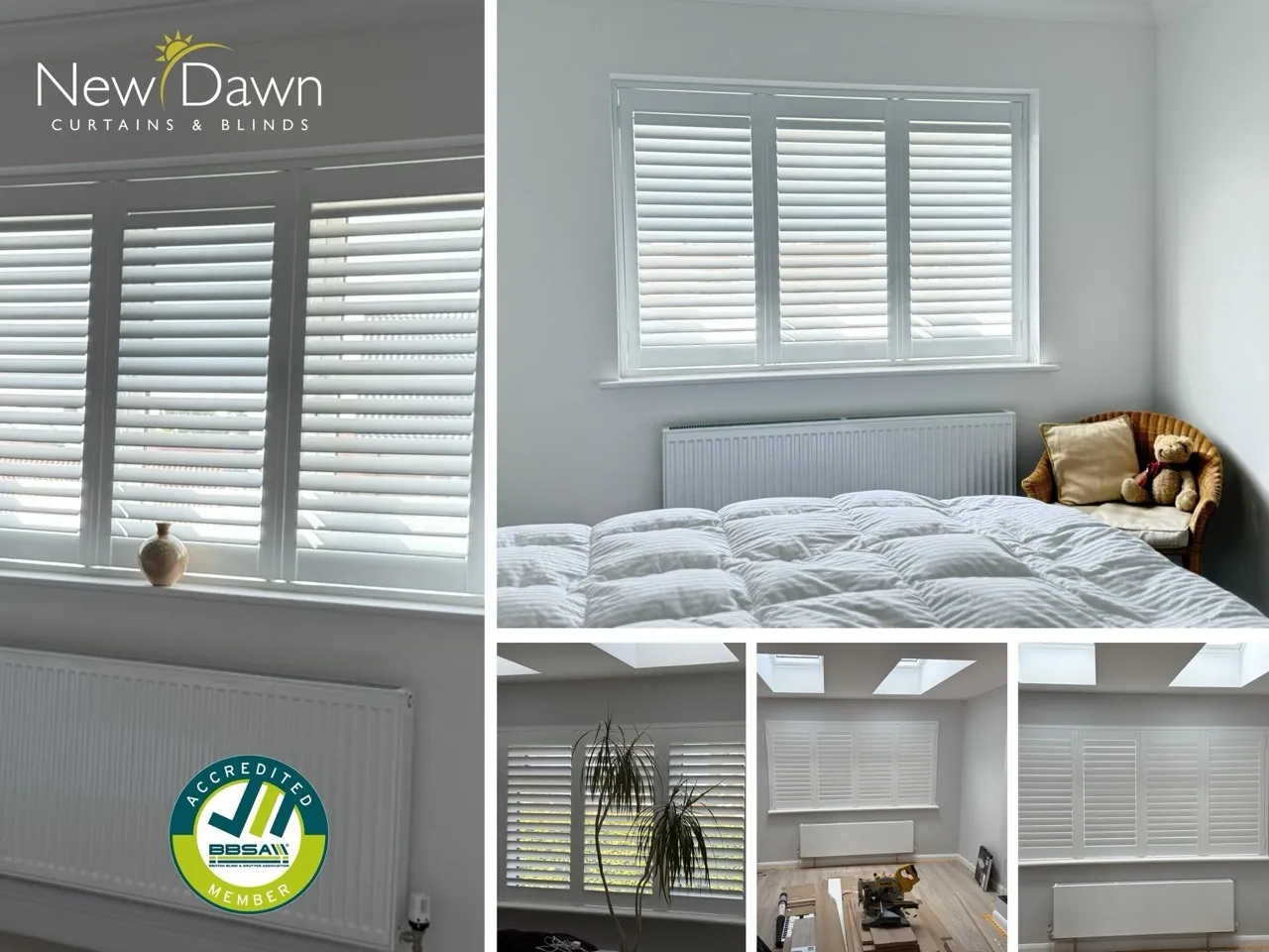 Bespoke blinds or shutters installation by New Dawn Blinds — project 8